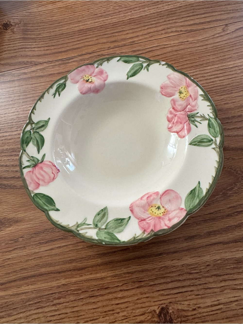 Vintage Franciscan Desert Rose Rimmed Soup Bowls Lot of 5 Bowls